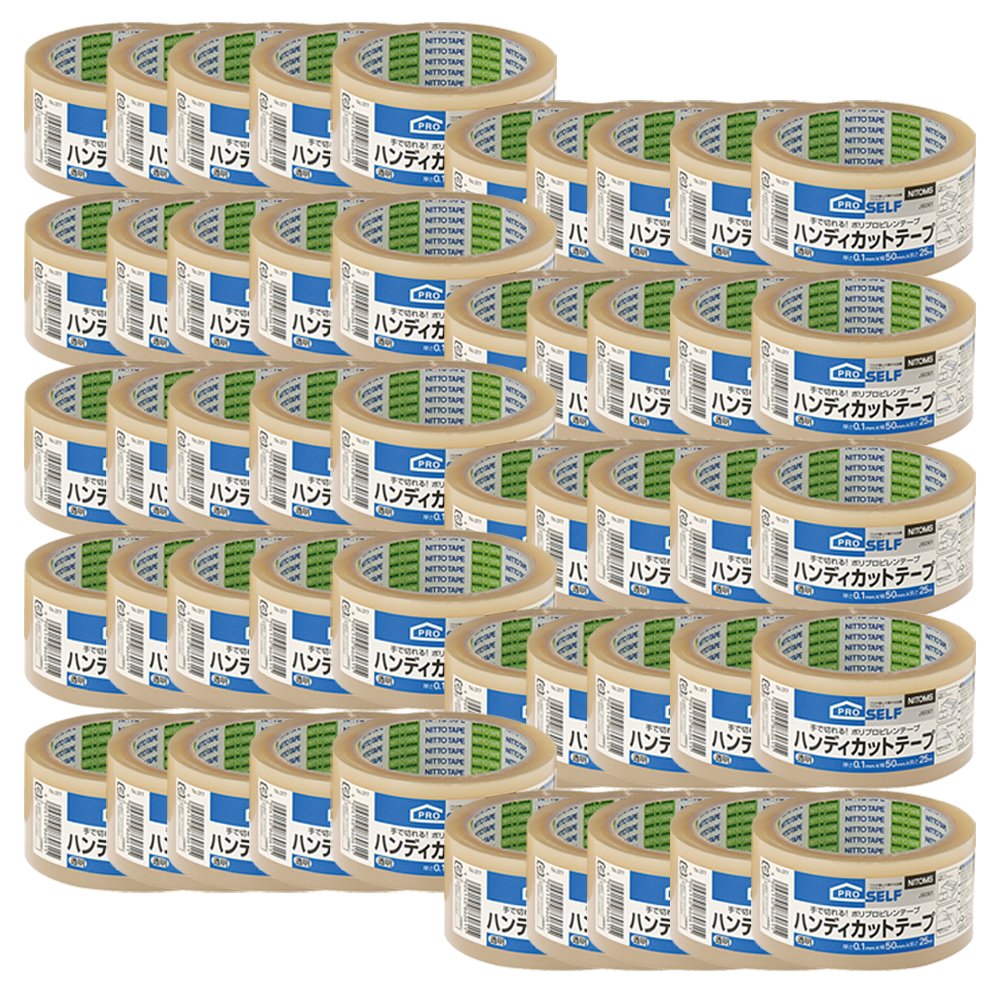 Amazon.co.jp: ニトムズ ハンディカットテープ No.377 透明 50mm×25m